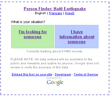 People Finder gadget