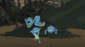 Screenshot from Futurama Season 6, Episode 3 "Attack of the Killer App"